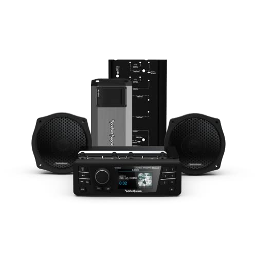 Rockford Fosgate HD9813SG-PMX-STG2 (Stage 2 + Radio) PMX Digital Media Receiver, Fairing Speakers & 800-Watt Amplifier Kit for Select 1998-2013 Harley Davidson Street Glide & Electra Glide Motorcycles Rockford Fosgate HD9813SG-PMX-STG2 (Stage 2 + Radio) PMX Digital Media Receiver, Fairing Speakers & 800-Watt Amplifier Kit for Select 1998-2013 Harley Davidson Street Glide & Electra Glide Motorcycles
